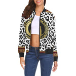 V.I.P All Over Print Bomber Jacket for Women