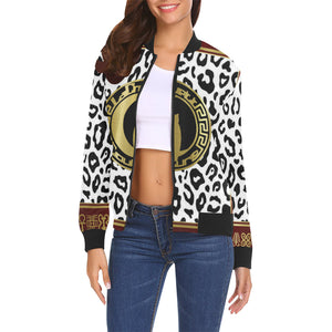 V.I.P All Over Print Bomber Jacket for Women