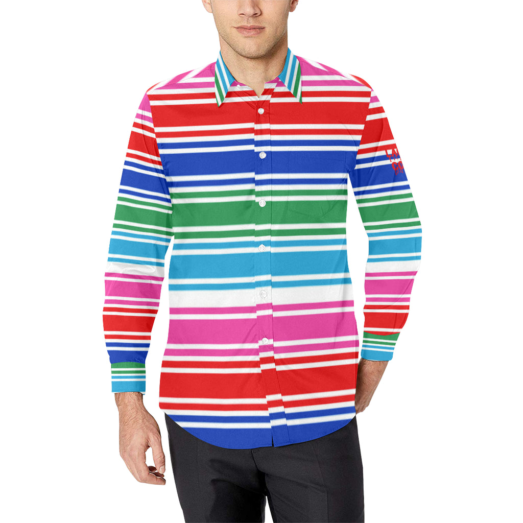 CHUCCY Men's All Over Print Casual Dress Shirt