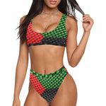 MADA FLAG Sport Top & High-Waisted Bikini Swimsuit
