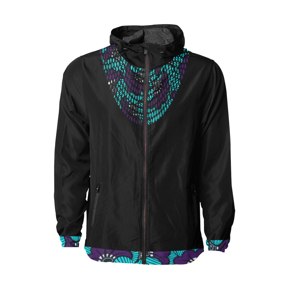 AFRIKA FLOWER All Over Print Windbreaker for Unisex