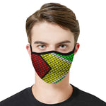GUYANA FLAG Mouth Mask in One Piece (2 Filters Included) (Model M02)