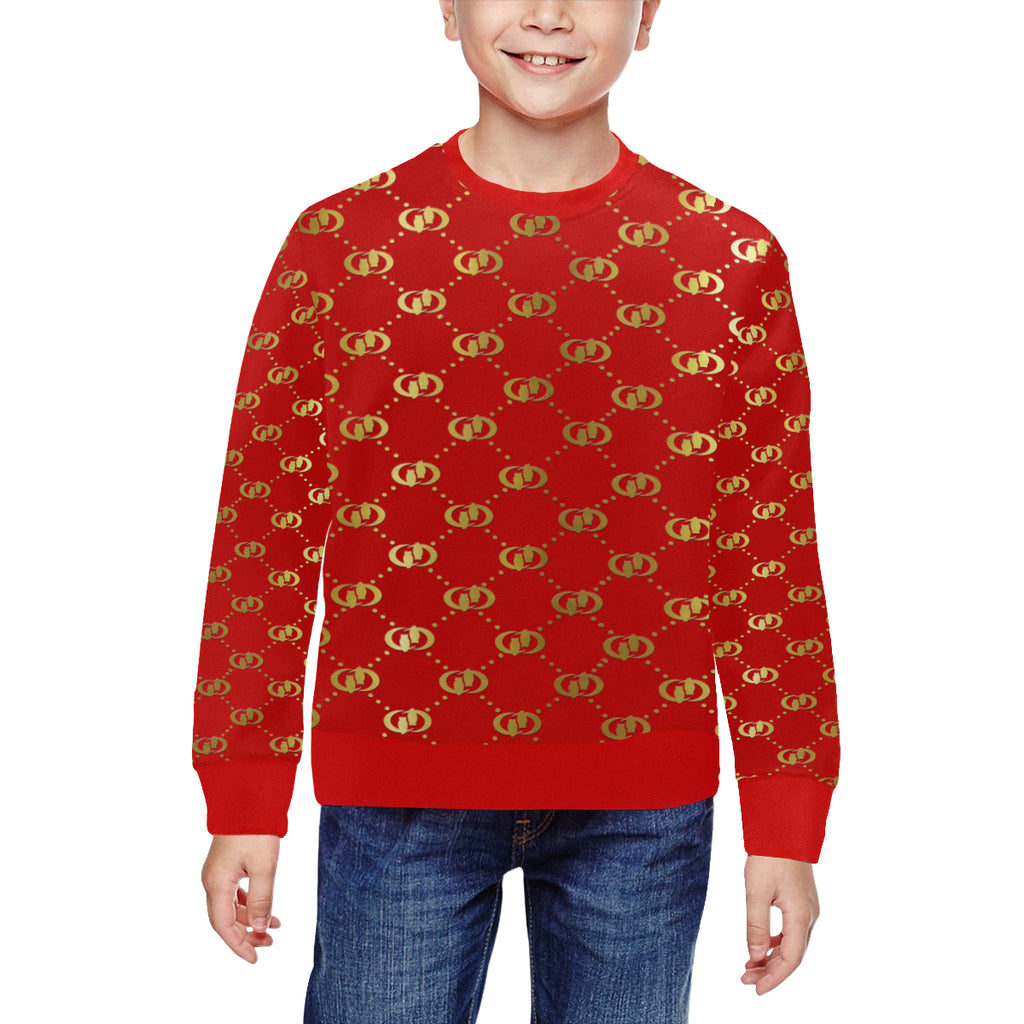 EXCELLENCE RD All Over Print Crewneck Sweatshirt for Kids (Model H29)