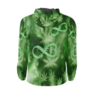 INFINITY GREEN COSMOS All Over Print Windbreaker for Unisex