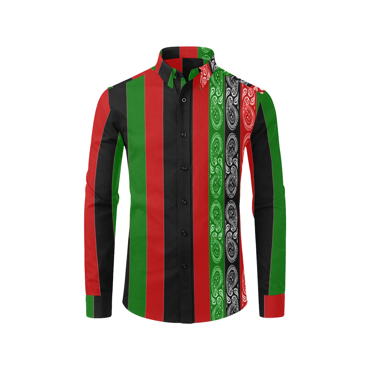 RBG FLAG Men's All Over Print Casual Dress Shirt (Model T61)