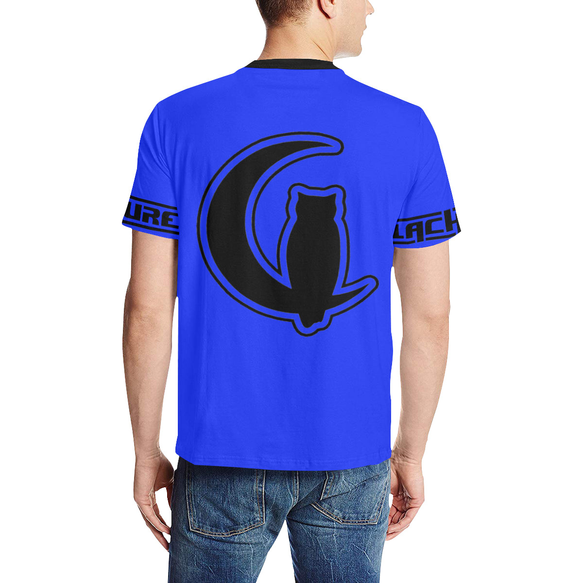 BLACC BORDER BLUE Men's All Over Print T-Shirt