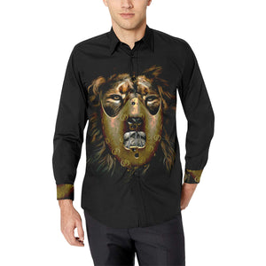 LION Men's All Over Print Casual Dress Shirt (Model T61)