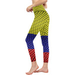 COLOMBIA FLAG  High-Waisted Leggings