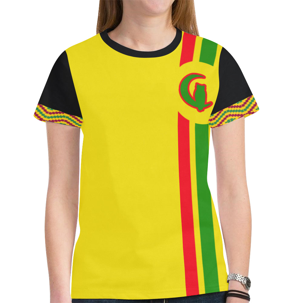 RASTA STYLE New All Over Print T-shirt for Women (Model T45)