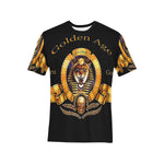 SEKHMET GODDESS B Men's All Over Print T-Shirt (Solid Color Neck) (Model T63)