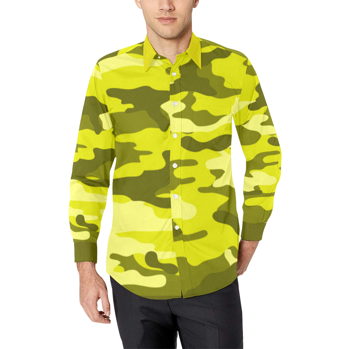 CAMOUFLAGE Casual Dress Shirt