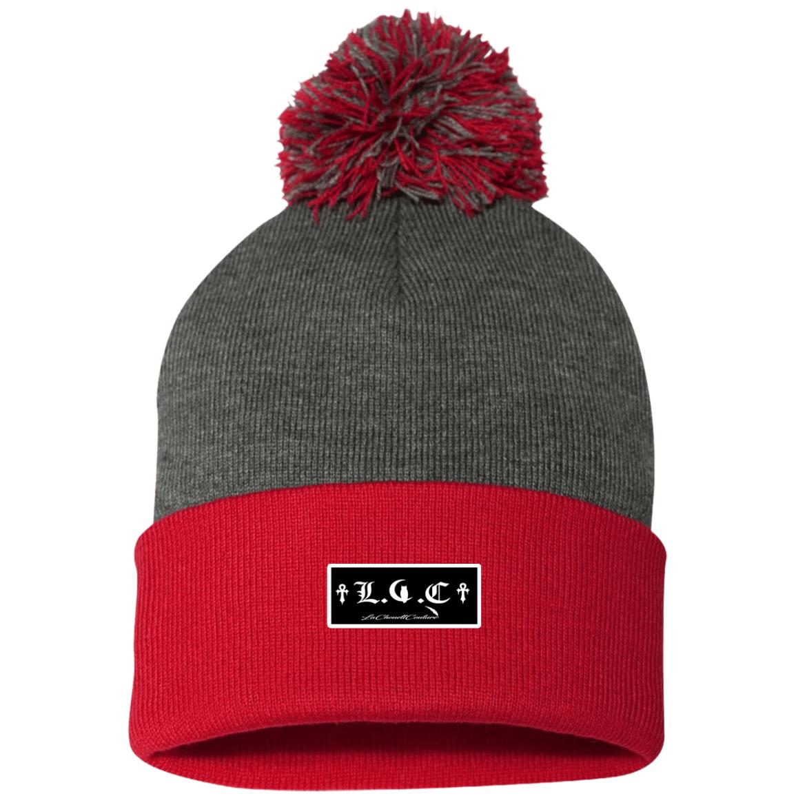 LCC PATCH Pom Pom Knit Cap