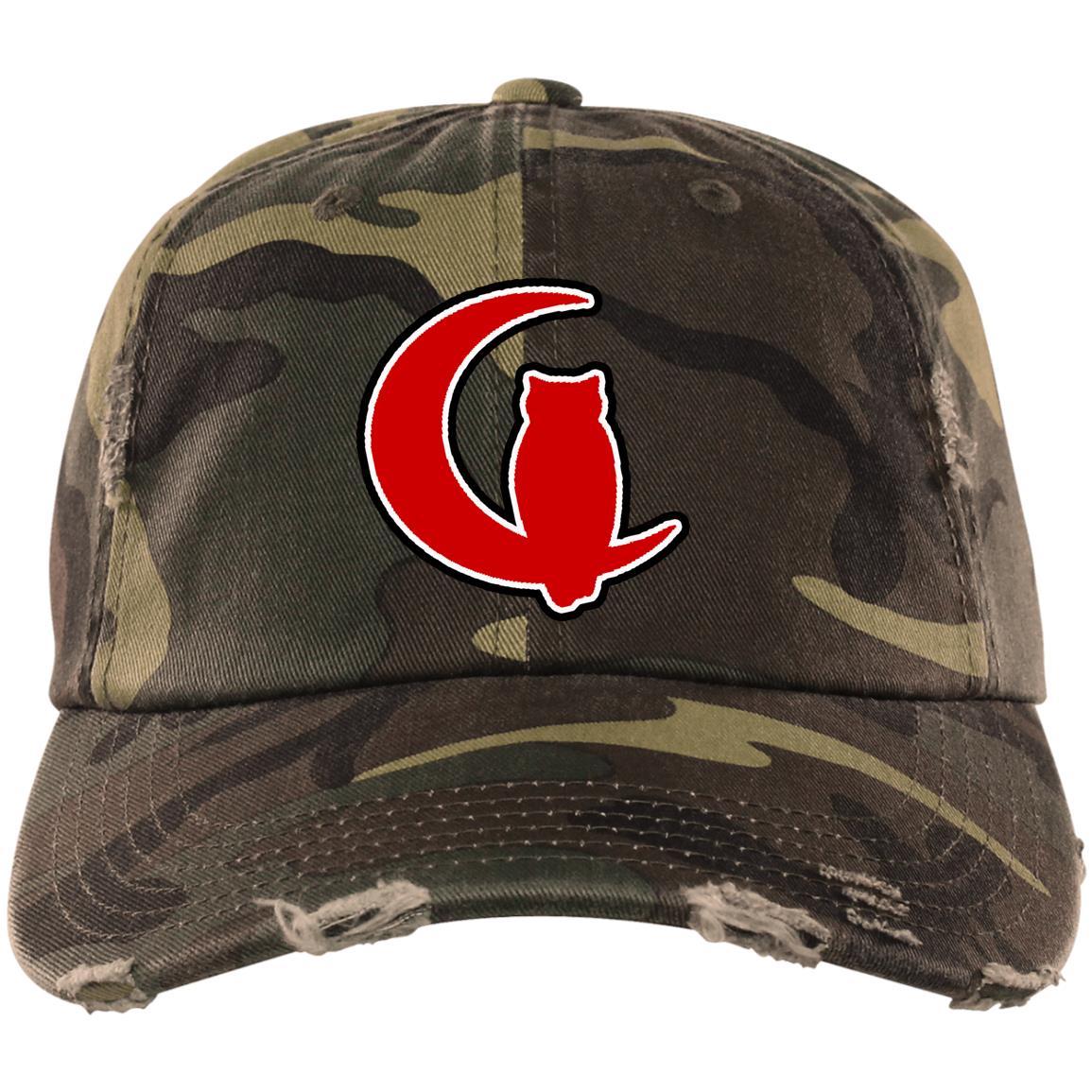 LCC RED & BLACC Distressed  Cap