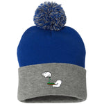 BURN THE OPPS Pom Pom Knit Cap