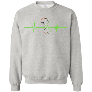 Afrika Hearthbeat Crewneck Sweatshirt