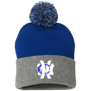 NHC BW Pom Pom Knit Cap