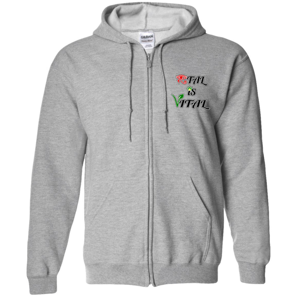 Ital Is Vital EM Zip Up Hooded Sweatshirt