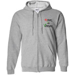 Ital Is Vital EM Zip Up Hooded Sweatshirt