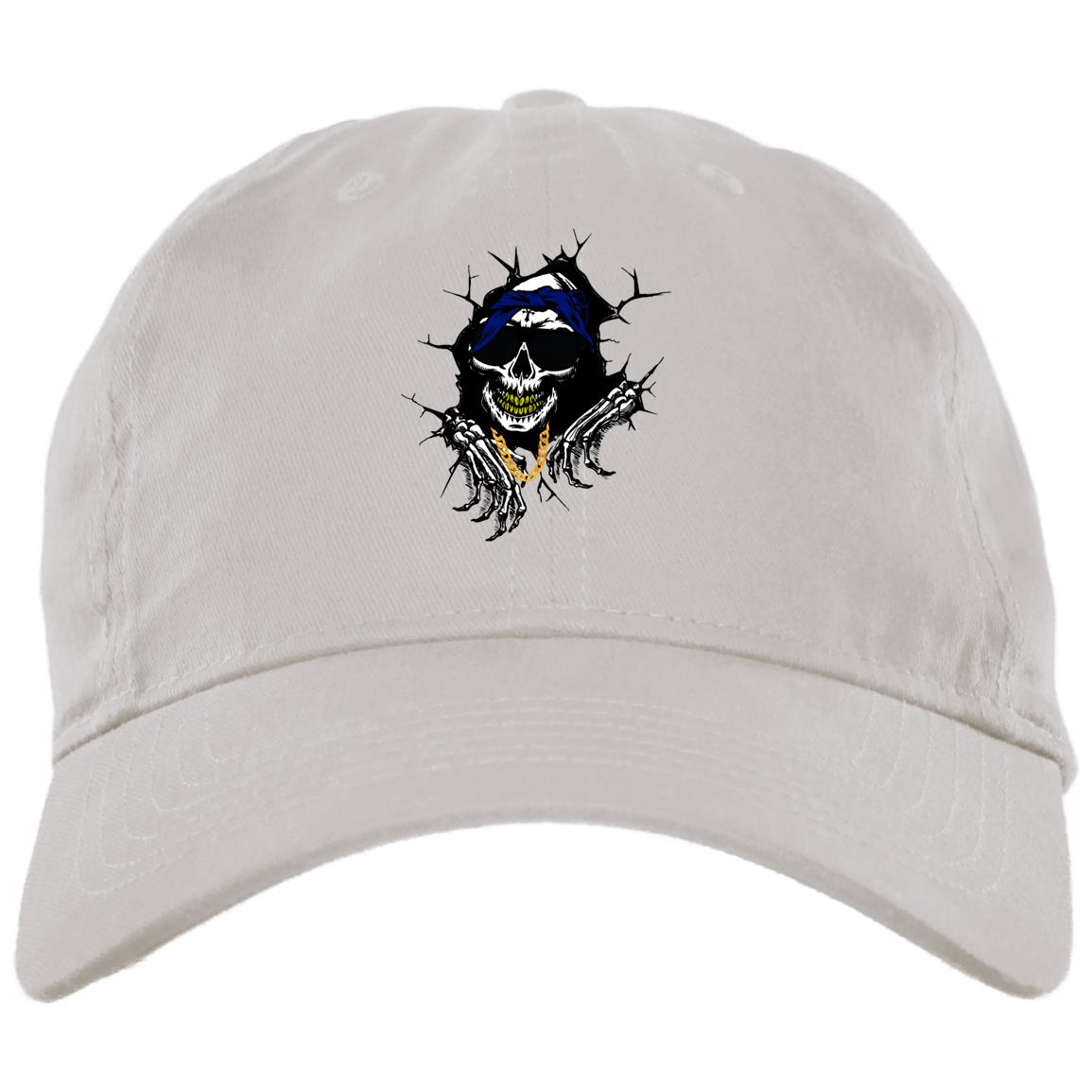 CRIP SKULL Brushed Twill Unstructured Cap