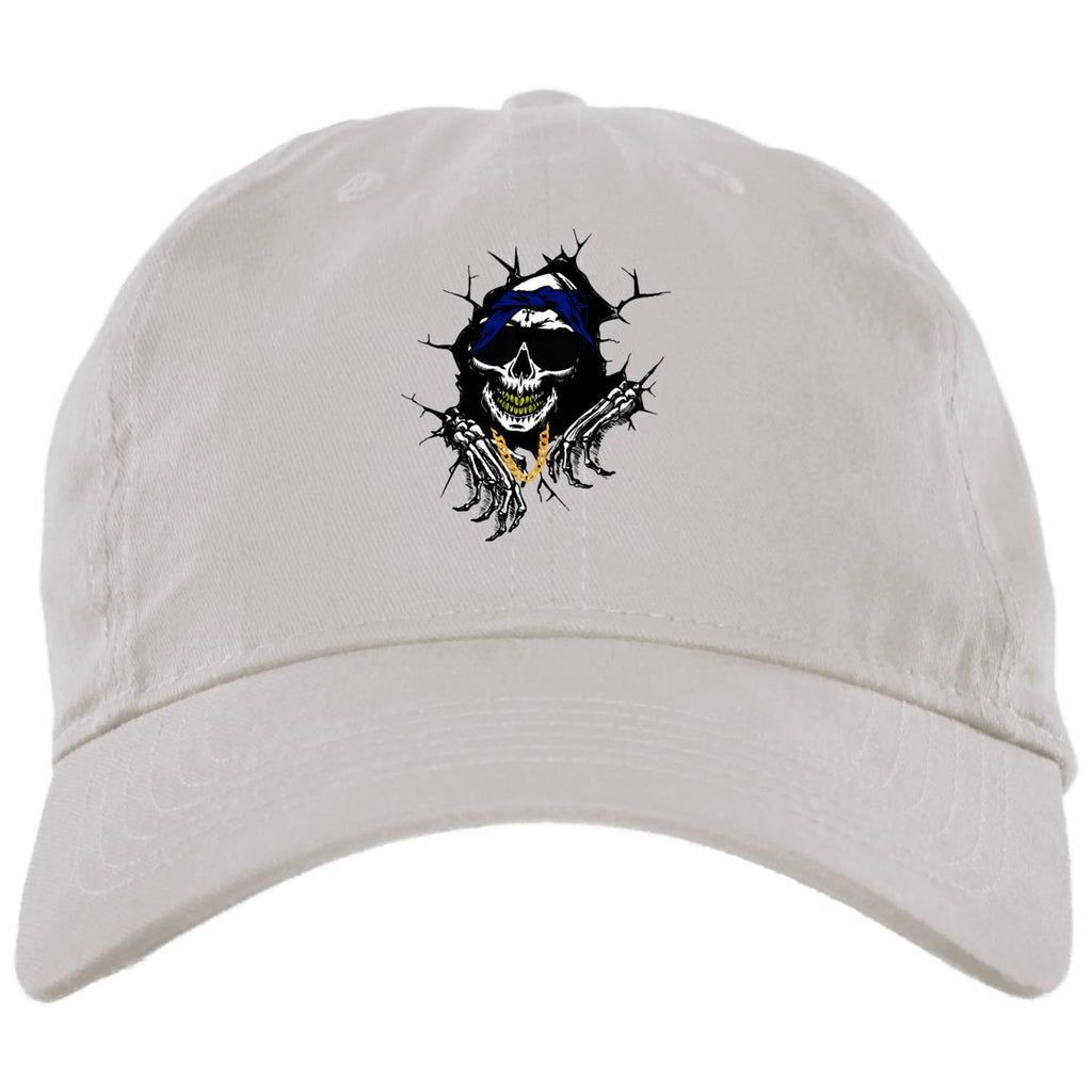 CRIP SKULL Brushed Twill Unstructured Cap
