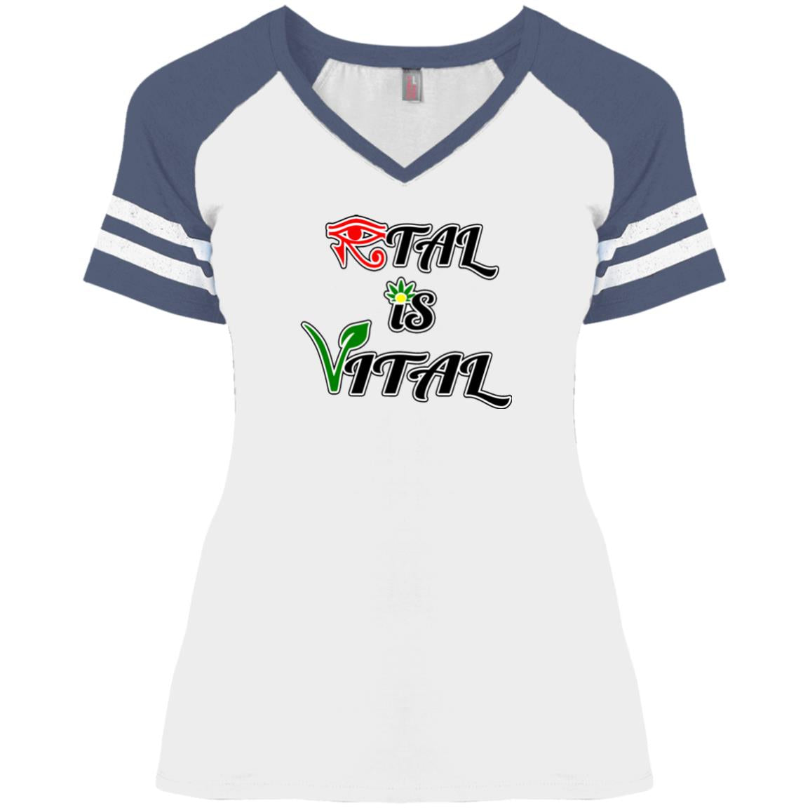 Ital Is Vital Ladies' V-Neck T-Shirt