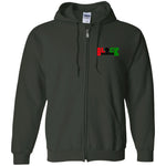 BLACK OWNED RBG Zip Up Hooded Sweatshirt