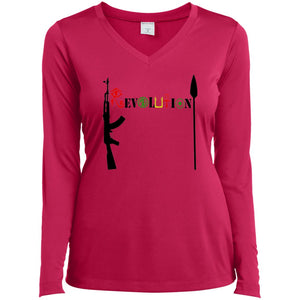 Revolution Ladies' LS V-Neck T-Shirt