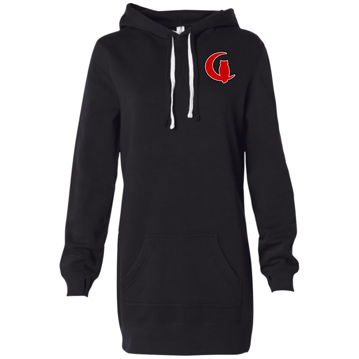 LCC RED & BLACC Hooded Pullover Dress