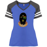 Nubian Goons Mask Ladies' V-Neck T-Shirt