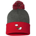 BURN THE OPPS Pom Pom Knit Cap