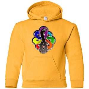 Infinity Snake of B-mwelo(chakras) Youth Pullover Hoodie