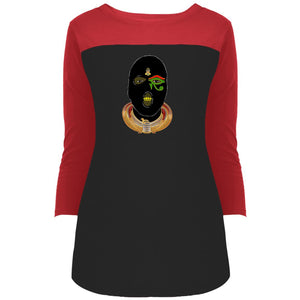 Nubian Goons Mask Ladie' s 3/4 Sleeve T-Shirt