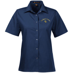 LaChouett Old Gold Ladies' Snap Closure Short-Sleeve Shirt