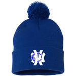 NHC BW Pom Pom Knit Cap