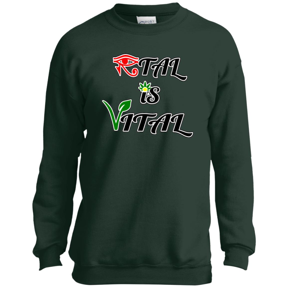 Ital Is Vital  Youth Crewneck Sweatshirt