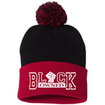 BLACK OWNED Pom Pom Knit Cap