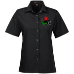Afrika Panther RBG Ladies' Snap Closure Short-Sleeve Shirt