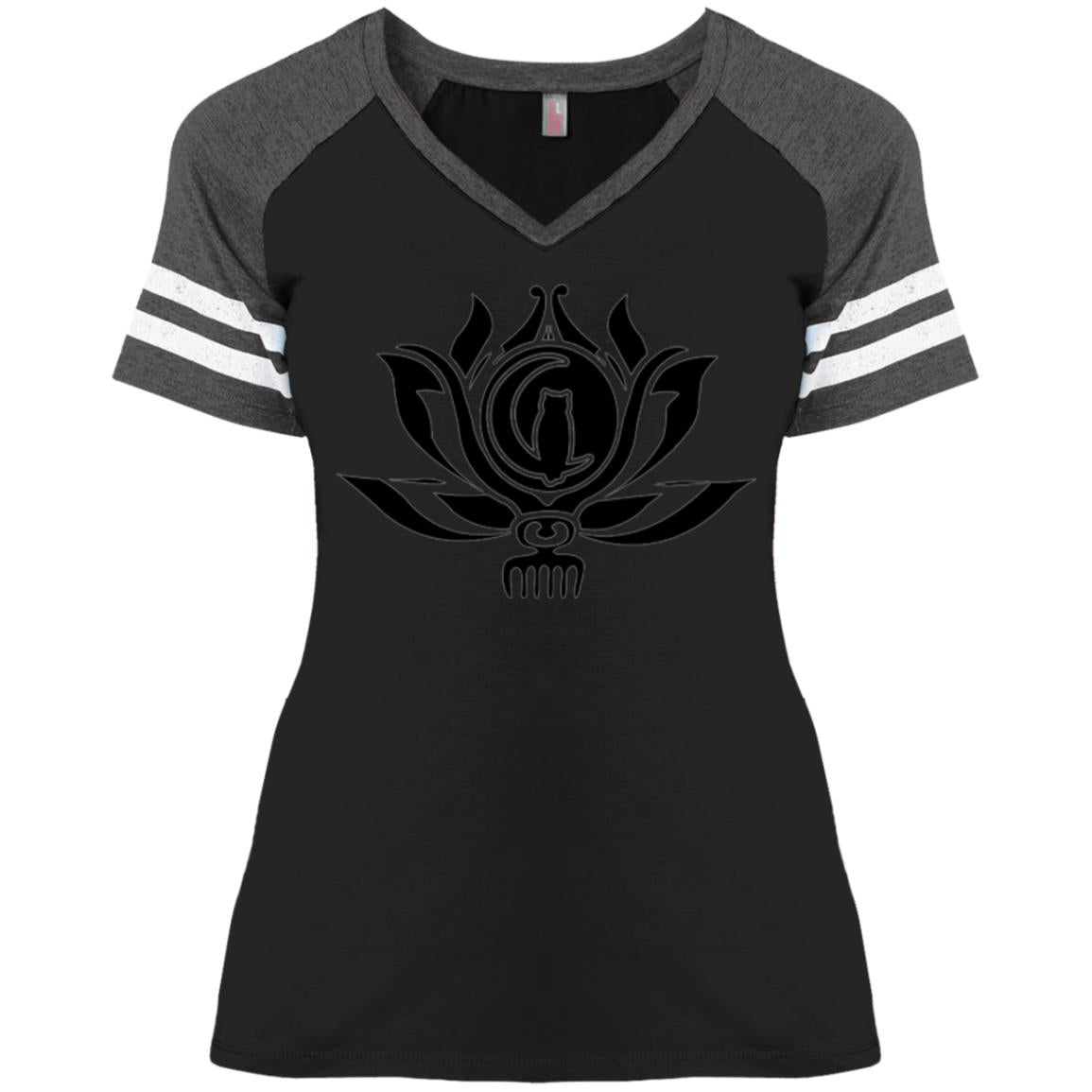 Kween Flower Ladies' V-Neck T-Shirt