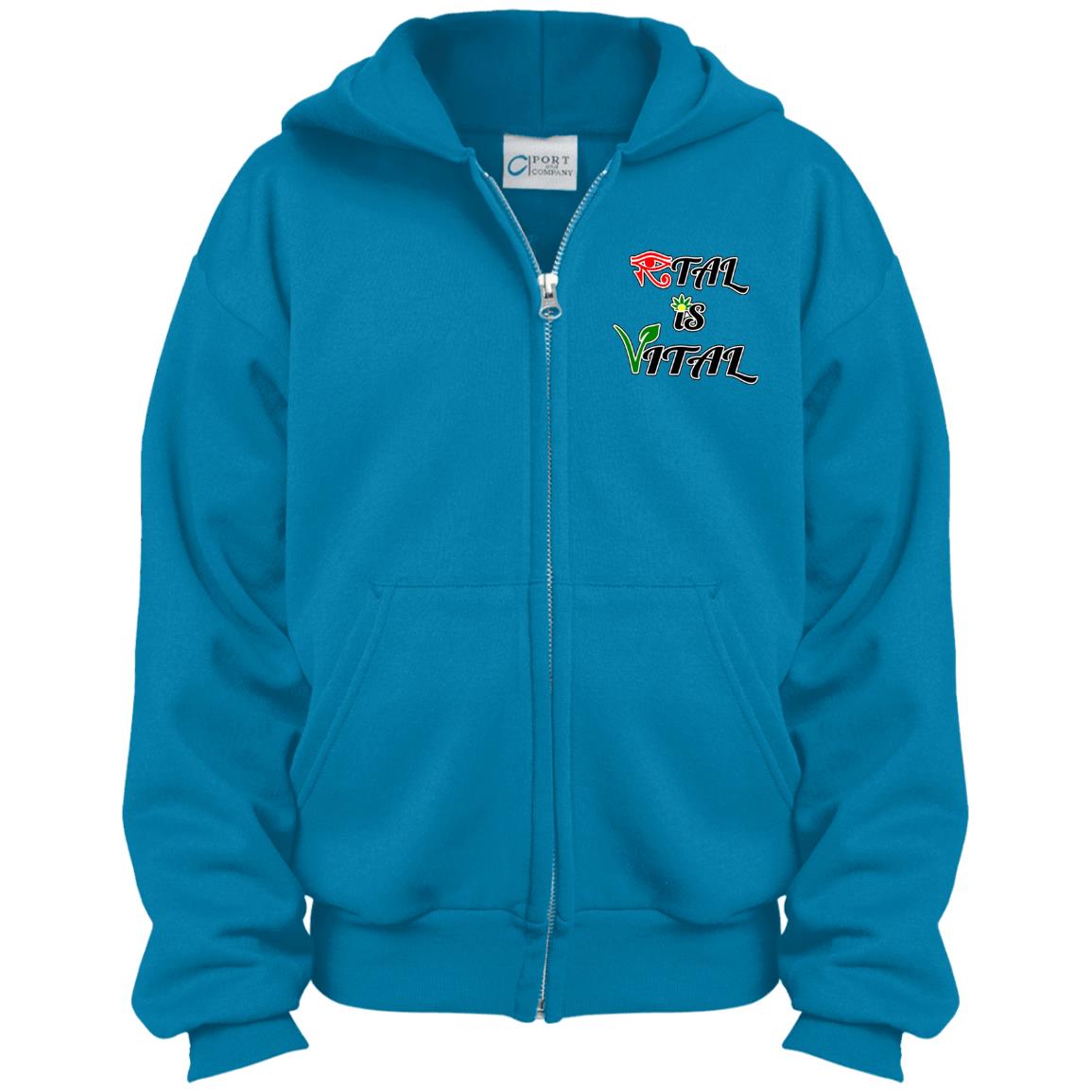 Ital Is Vital EM Youth Full Zip Hoodie