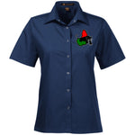 Afrika Panther RBG Ladies' Snap Closure Short-Sleeve Shirt