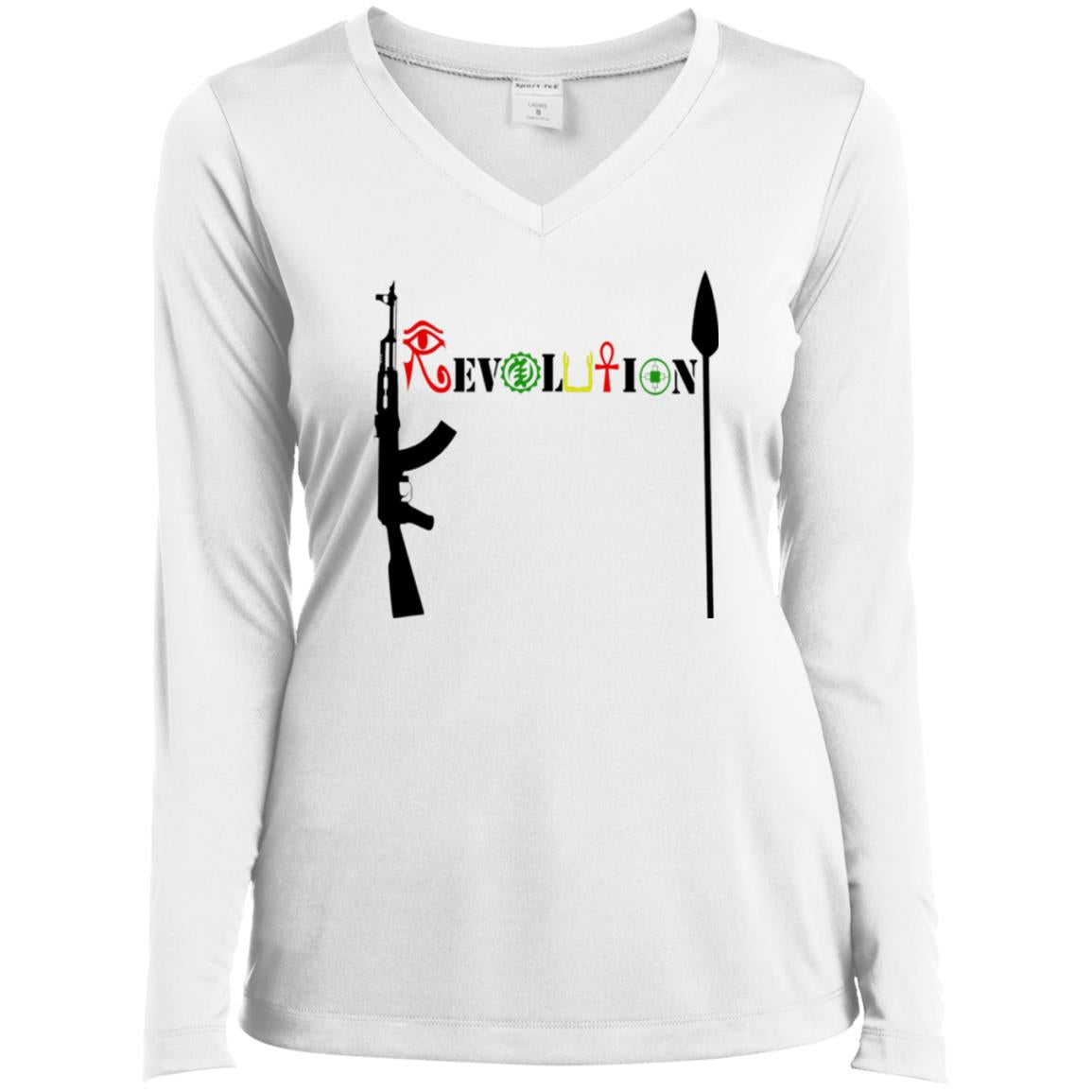 Revolution Ladies' LS V-Neck T-Shirt