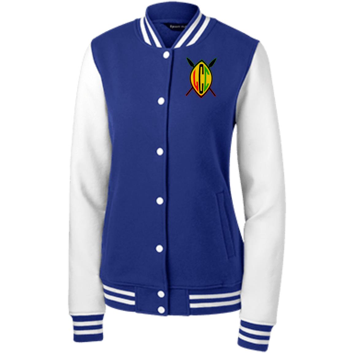 LCC ZS NUBIAN Women's Fleece Letterman Jacket