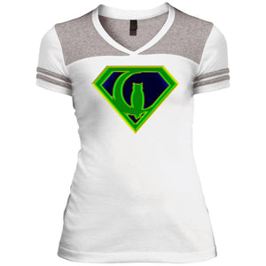 Super Goldie Chouett Women V-Neck T-Shirt