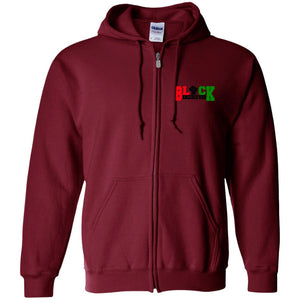 BLACK OWNED RBG Zip Up Hooded Sweatshirt