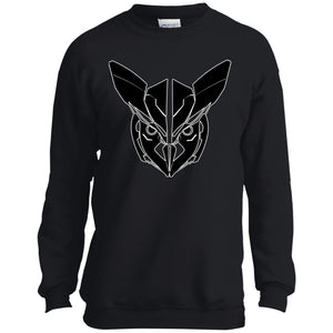 Owl Face Transformers Youth Crewneck Sweatshirt