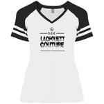 LaChouett Grunge Ladies' V-Neck T-Shirt