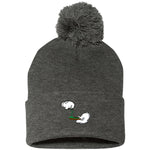 BURN THE OPPS Pom Pom Knit Cap
