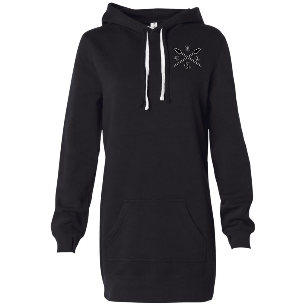 PRM65DRS Women's Hooded Pullover Dress