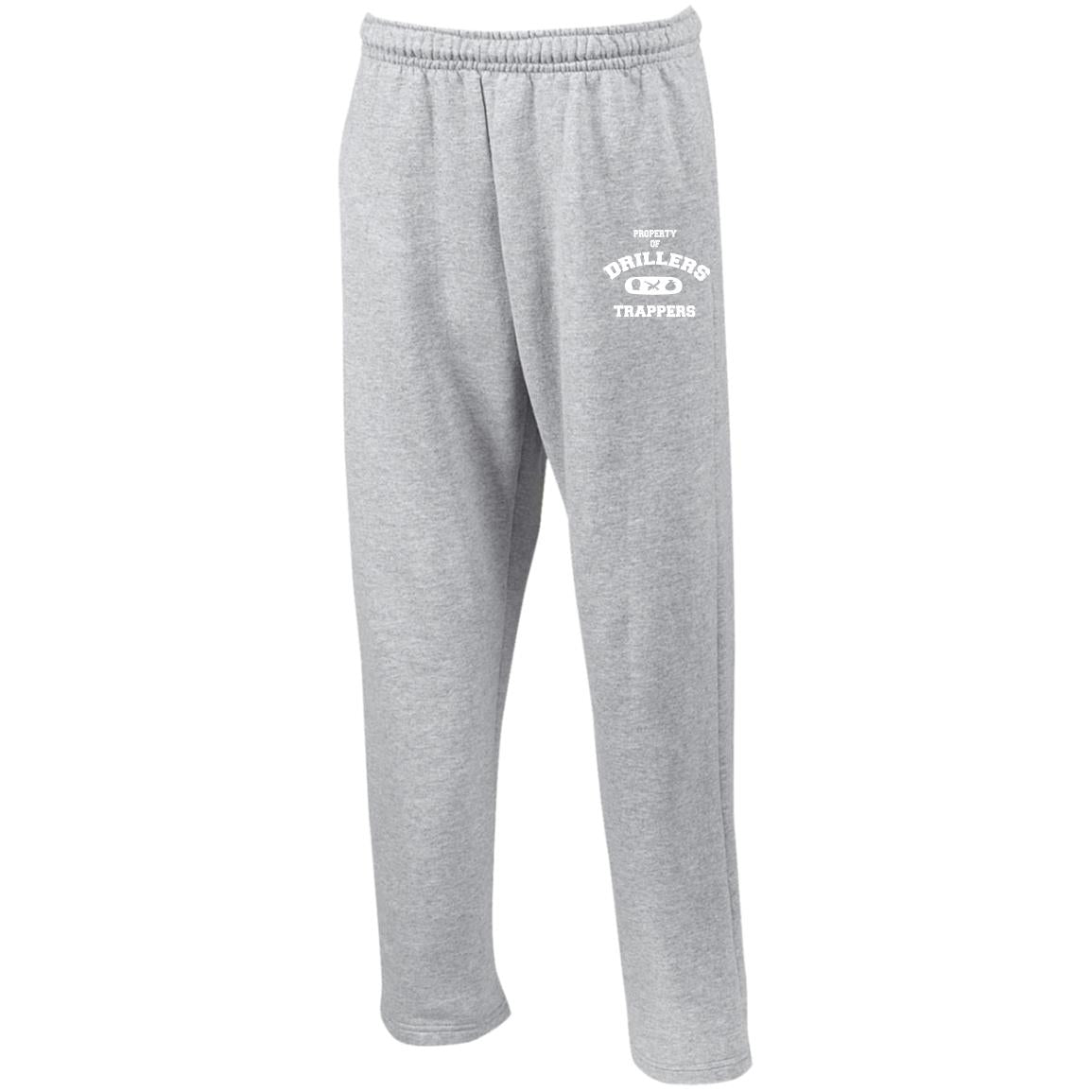 PROPERTY OF DRILLERS Open Bottom Sweatpants
