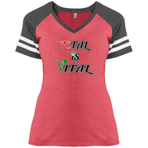 Ital Is Vital Ladies' V-Neck T-Shirt